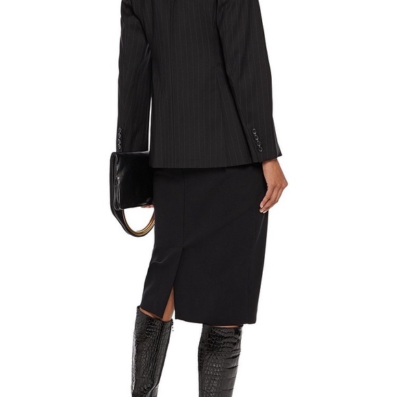 MAX MARA Zinco double-breasted pinstriped wool-twill blazer - Picture 8 of 9